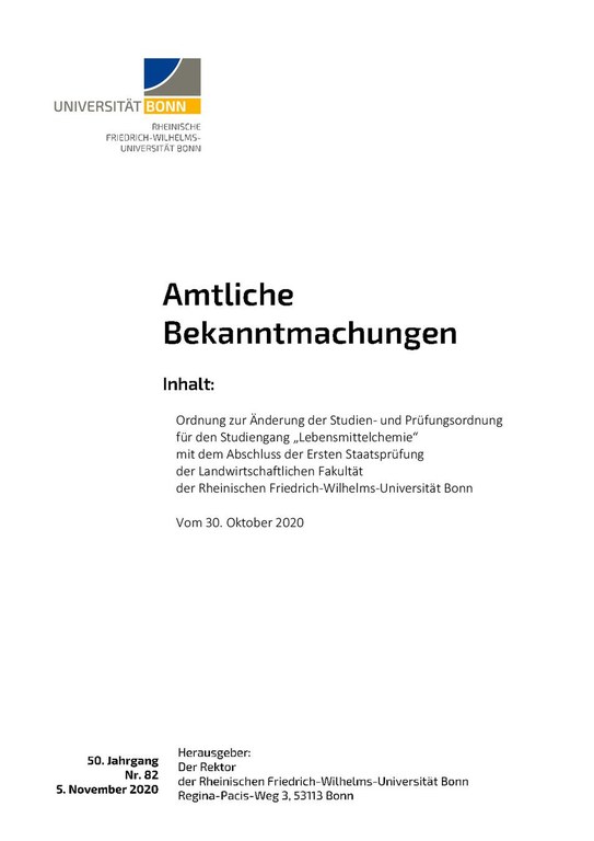 Studienordnung
